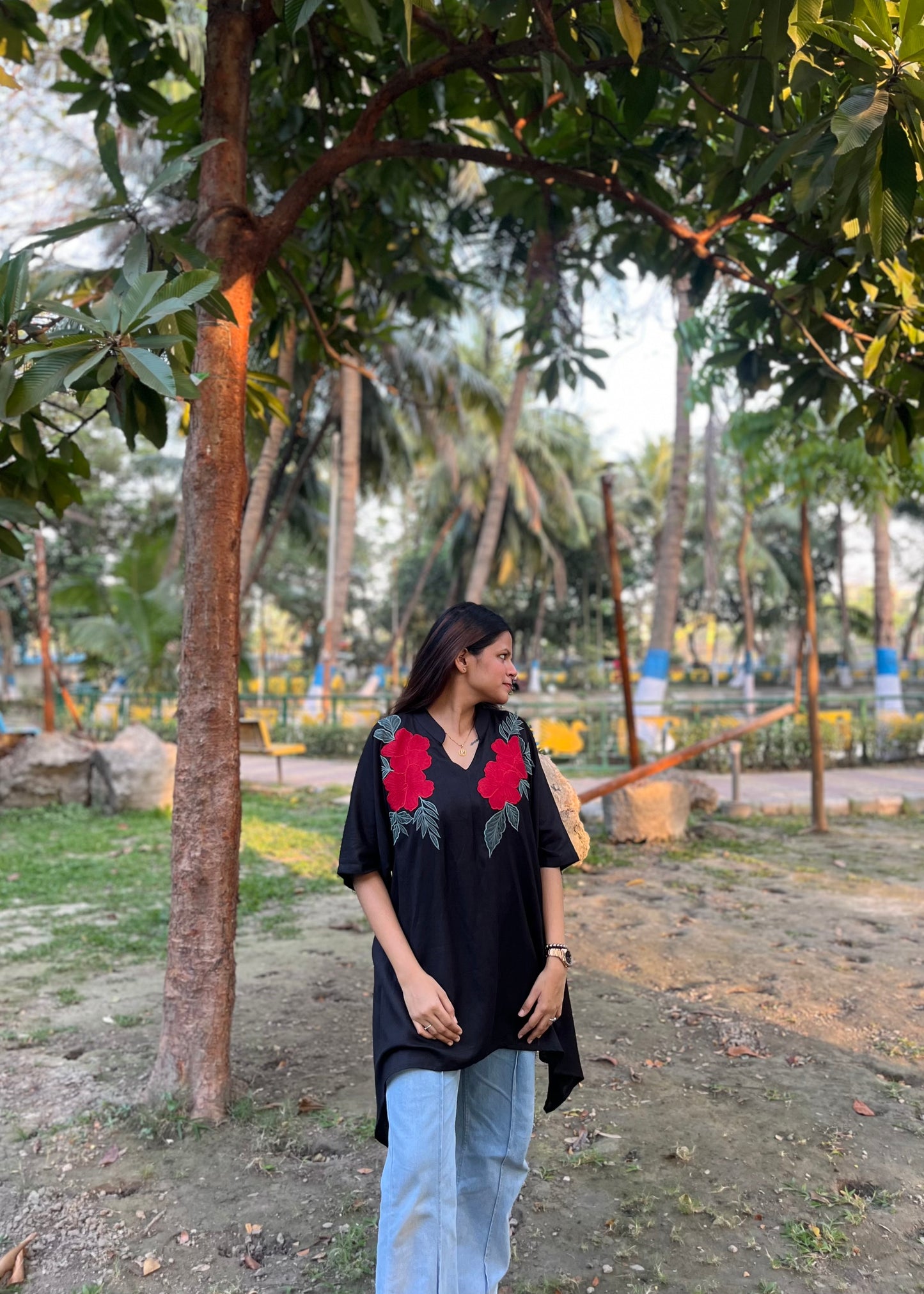 Hibiscus Applique Top