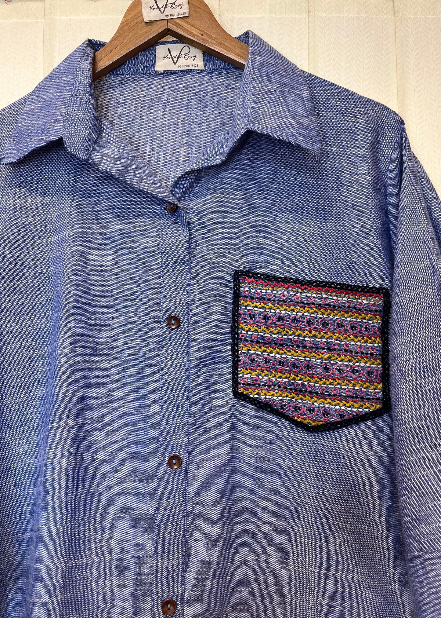 Pocket Embroidered Shirts