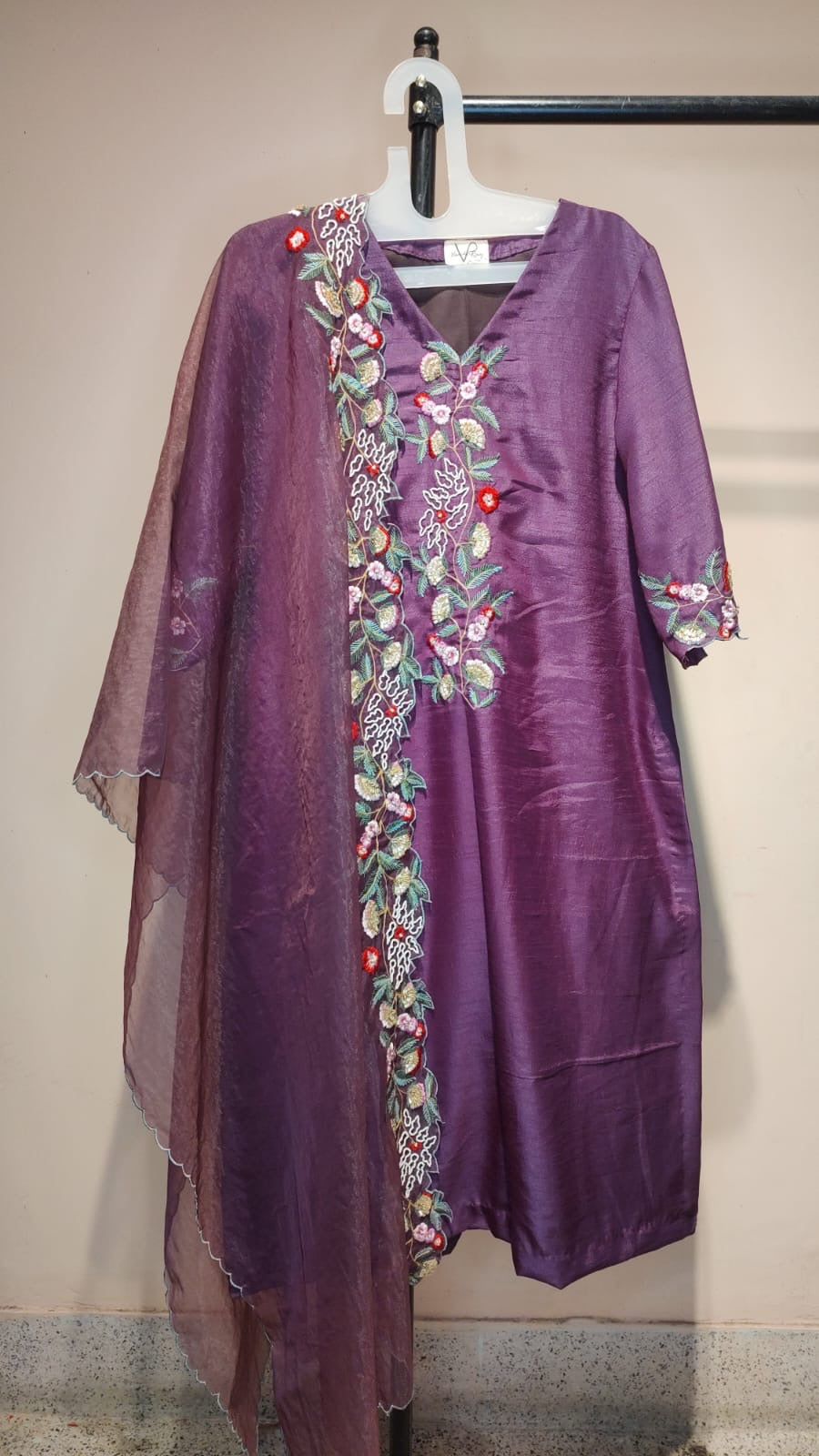 3D Gota Flower Kurta Set
