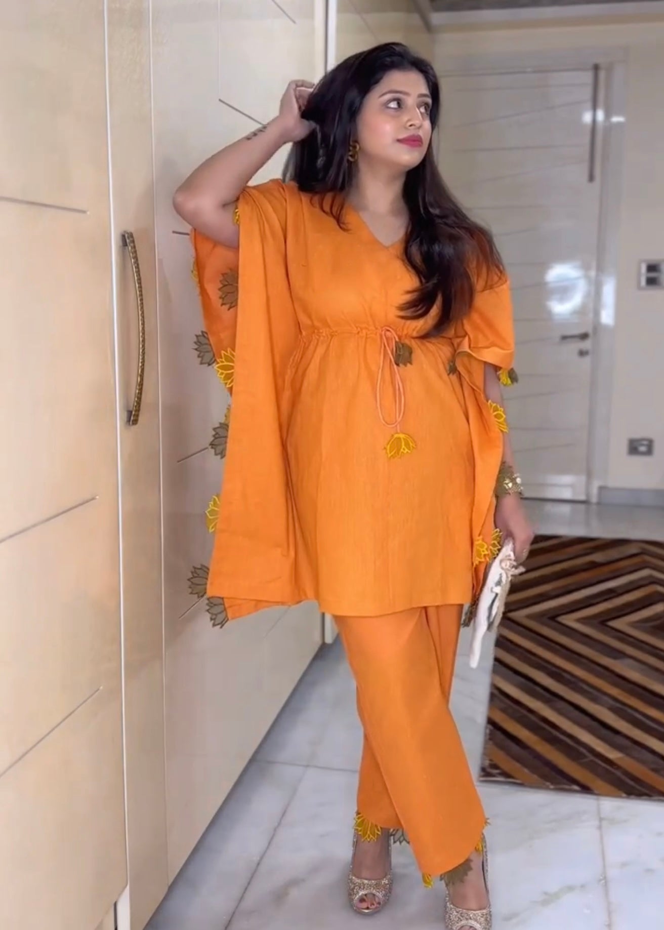 कमल kaftan co-ord set