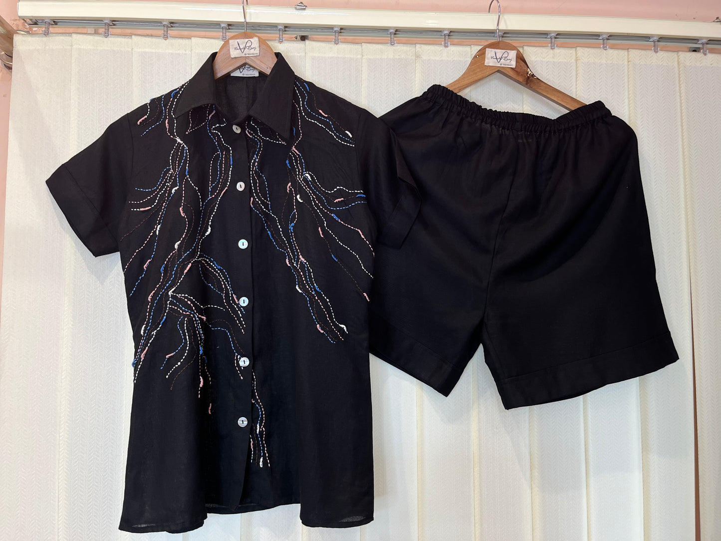 Waves Linen Shirt/Co-ord Set