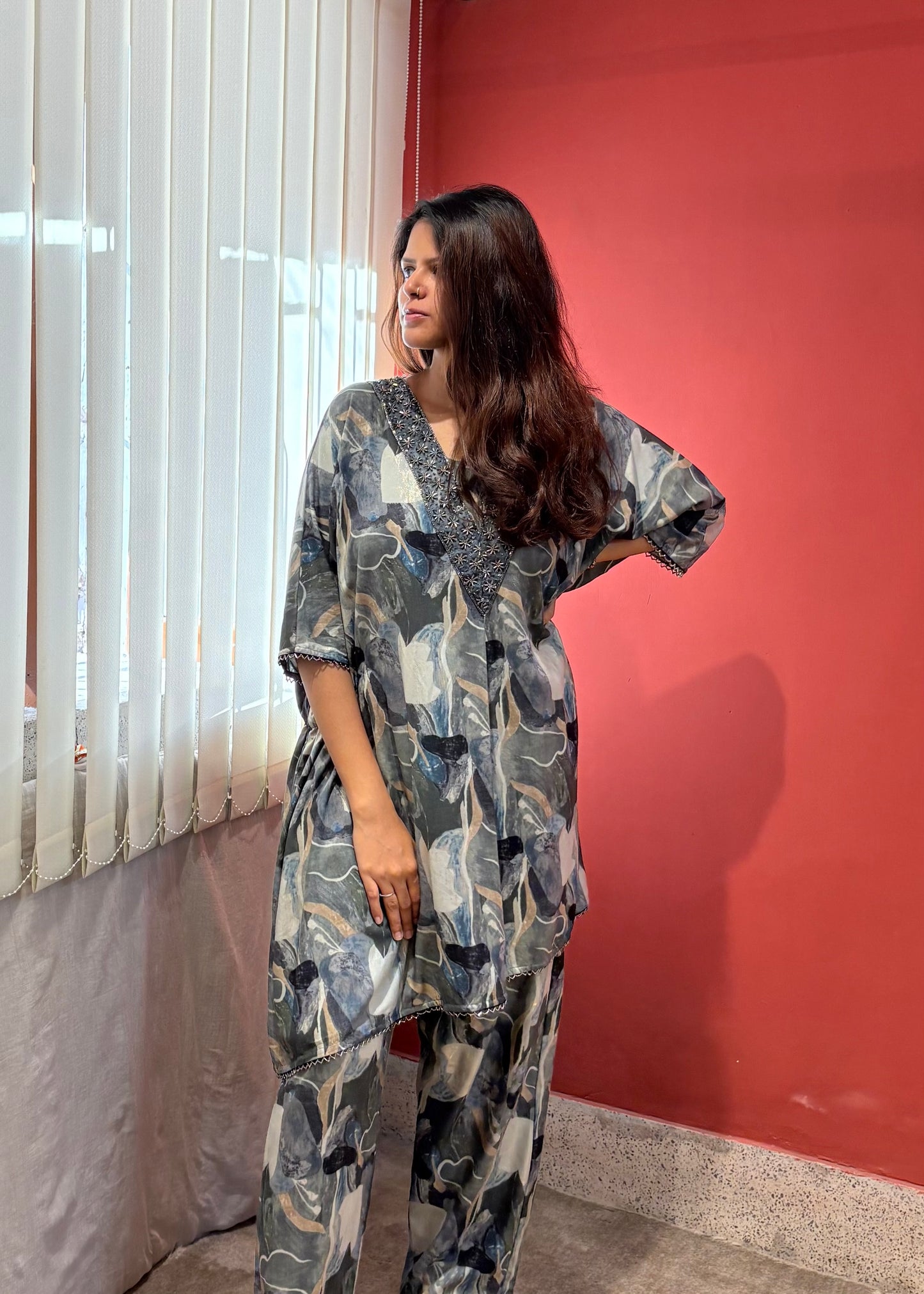 Sequin Embroidered Co-ord Set