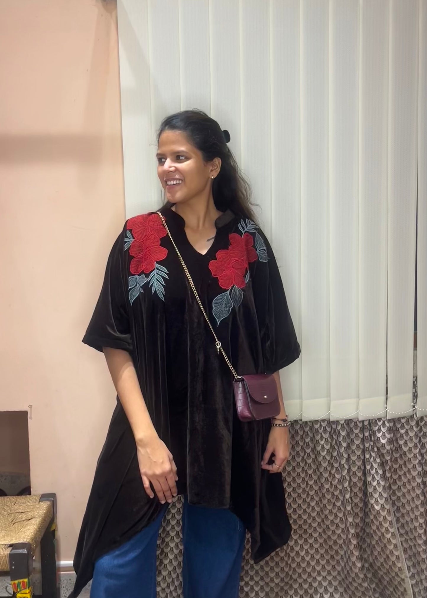 Hibiscus Velvet Top