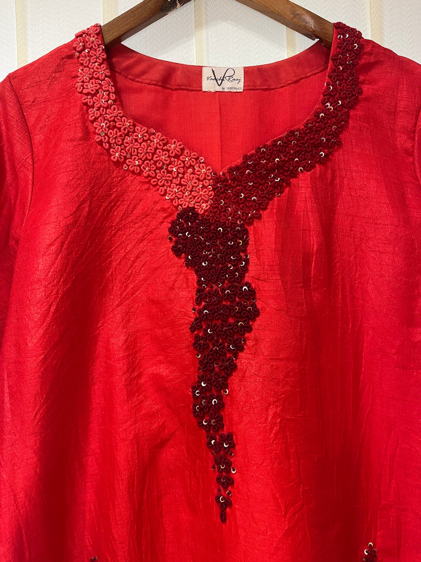 Knot Rose Kurta