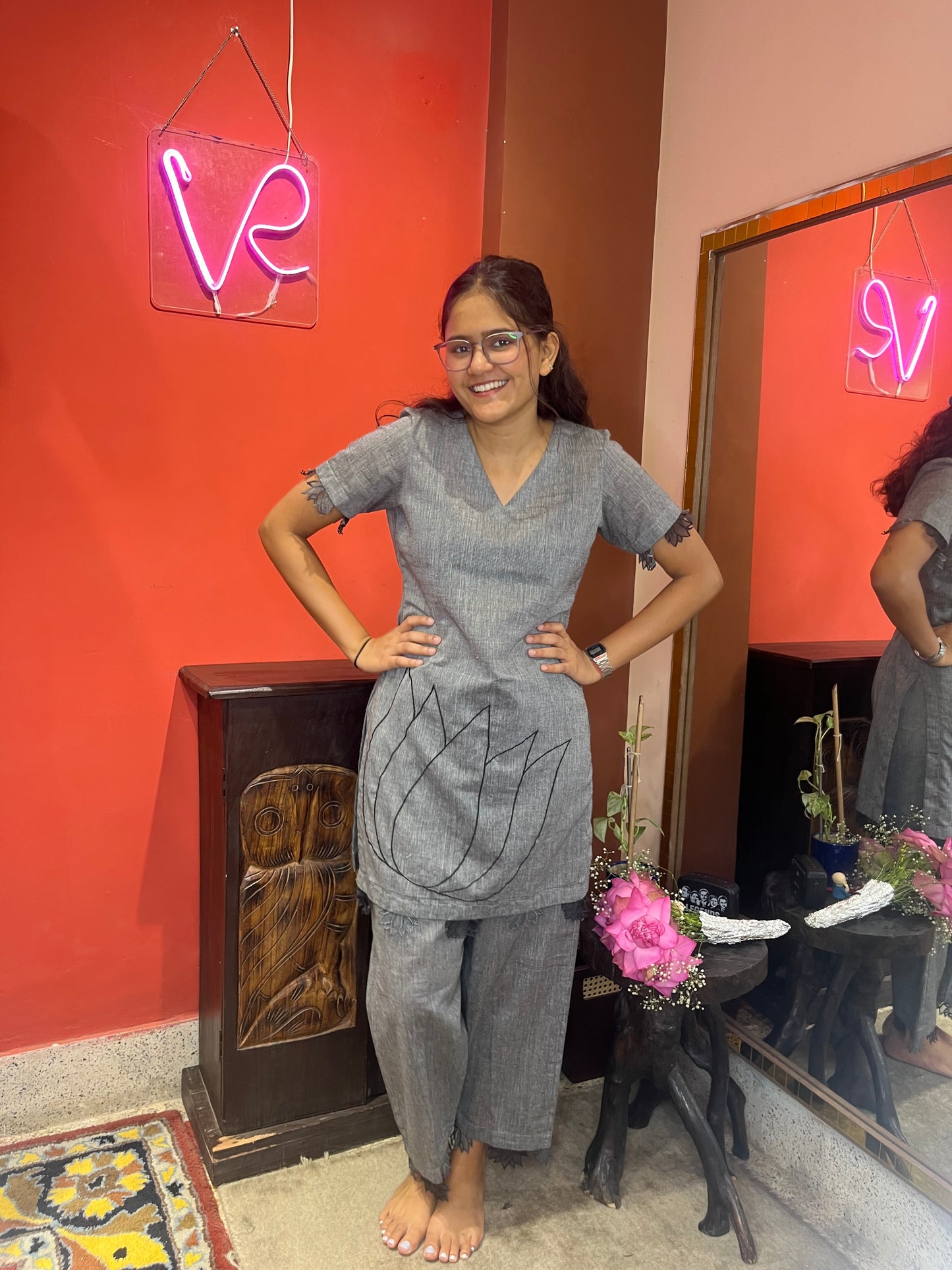 कमल Kurta co-ord set