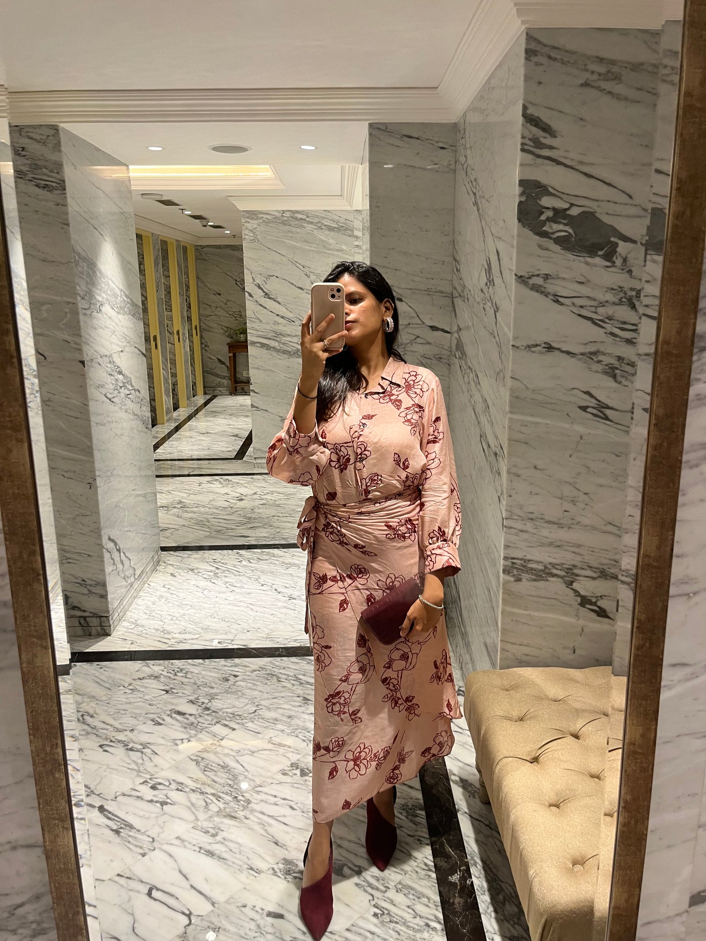Blush Floral Skirt Set