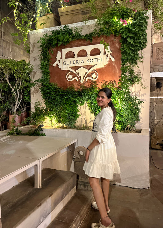 Kora Embroidered Tiered Dress